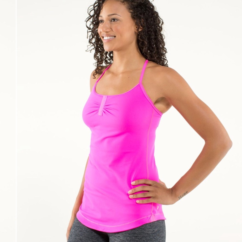 Lululemon Pink Atma Raspberry Glo Light Tank - image 3